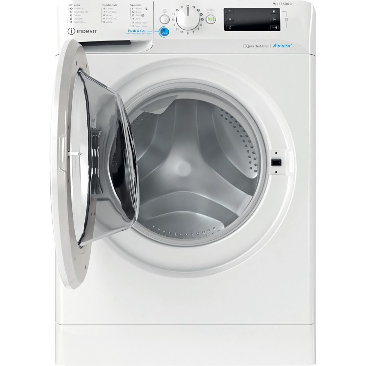 Refurbished Indesit Innex BWE91496XWUKN Freestanding 9KG 1400 Spin Washing Machine White