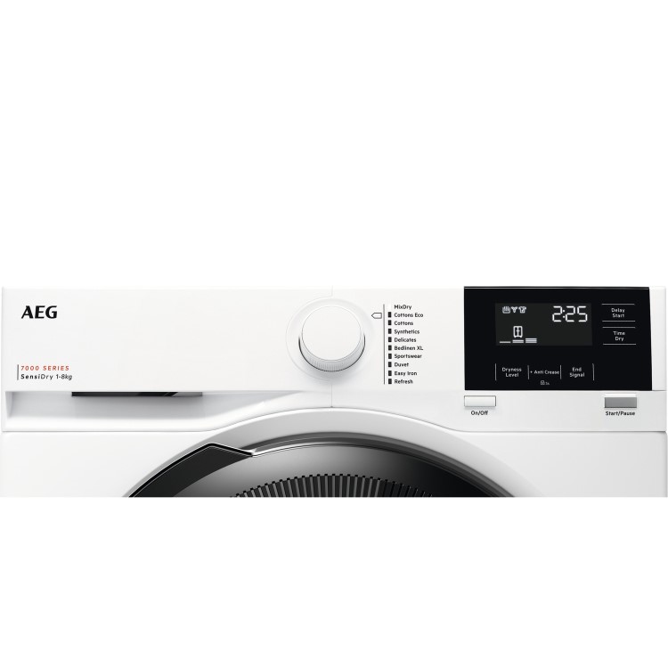 AEG 7000 Series SensiDry&reg; 8kg Heat Pump Tumble Dryer - White