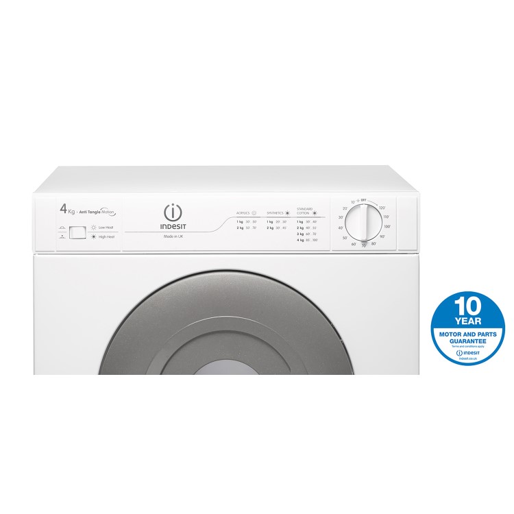 Refurbished Indesit NIS41V Freestanding Front Vented 4KG Tumble Dryer White