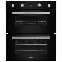 electriQ Built Under Electric Double Oven - Black