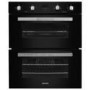 electriQ Built Under Electric Double Oven - Black