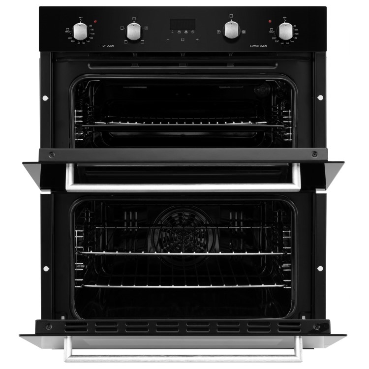 electriQ Built Under Electric Double Oven - Black