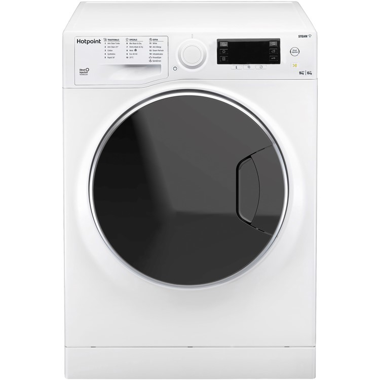 Refurbished Hotpoint NDD9725DAUK Freestanding 9/6KG 1600 Spin Washer Dryer White