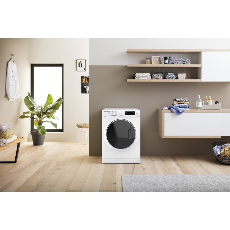 Refurbished Hotpoint NDD9725DAUK Freestanding 9/6KG 1600 Spin Washer Dryer White