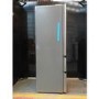 Refurbished Haier HFR5719EWMP Freestanding 444 Litre Frost Free American Fridge Freezer Platinum Inox