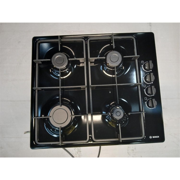 Refurbished Bosch Series 2 PBP6B6B60 58cm 4 Burner Gas Hob Black