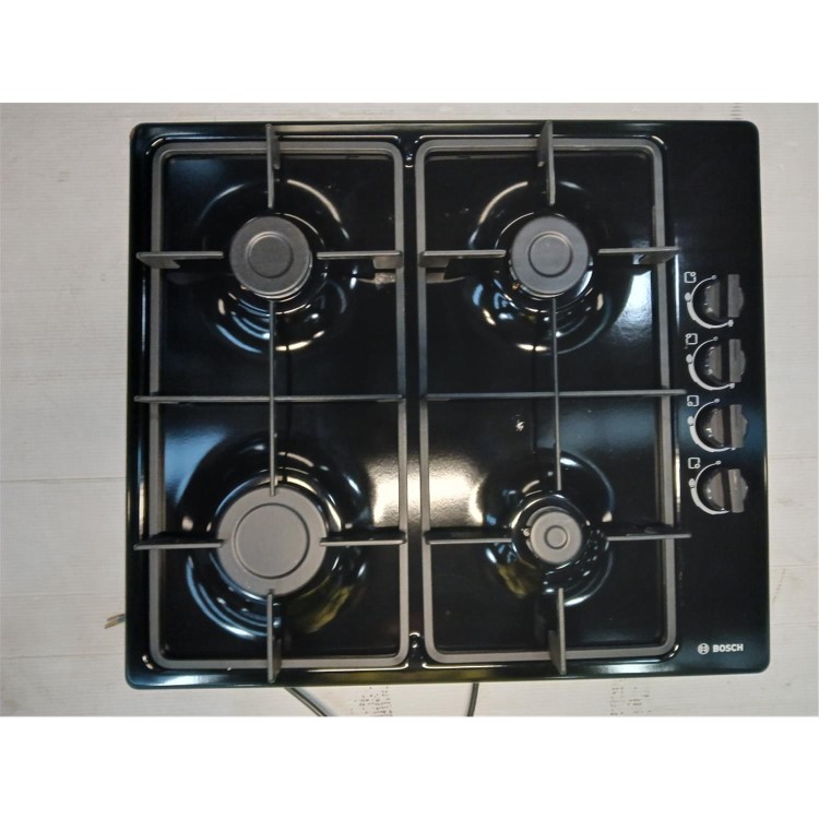 Refurbished Bosch Series 2 PBP6B6B60 58cm 4 Burner Gas Hob Black