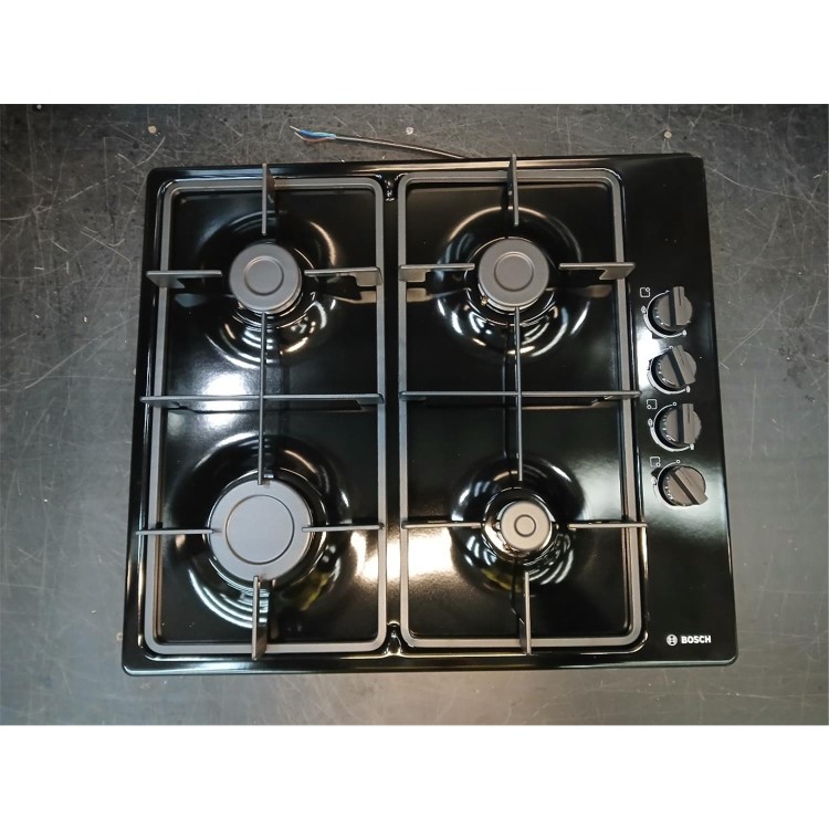 Refurbished Bosch Series 2 PBP6B6B60 58cm 4 Burner Gas Hob Black