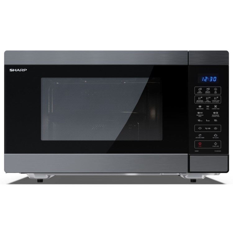 Refurbished Sharp YCMC422AUSB 42L 1000W Freestanding Combination Microwave Oven & Grill Black Steel