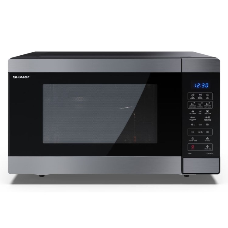 Refurbished Sharp YCMC422AUSB 42L 1000W Freestanding Combination Microwave Oven & Grill Black Steel