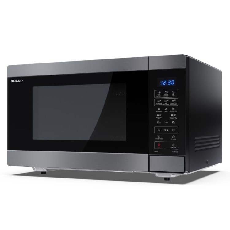 Refurbished Sharp YCMC422AUSB 42L 1000W Freestanding Combination Microwave Oven & Grill Black Steel