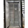 Refurbished electriQ eiQ84SBSFFINOX Freestanding 430 Litre Frost Free American Fridge Freezer Grey