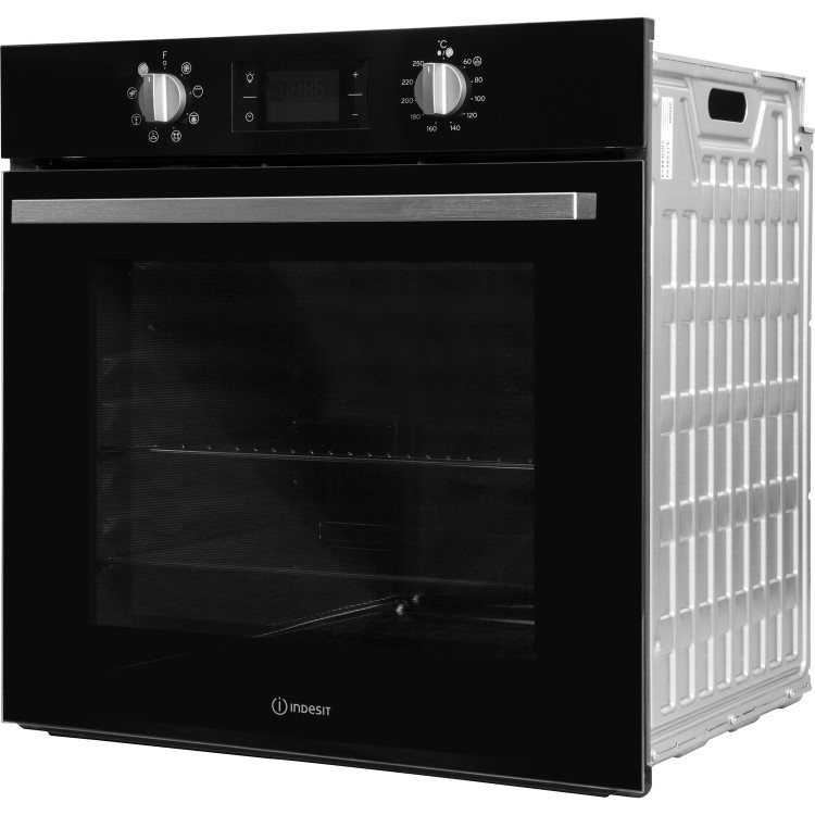 Refurbished Indesit Aria IFW6340BLUK 60cm Single Built In Electric Oven Black