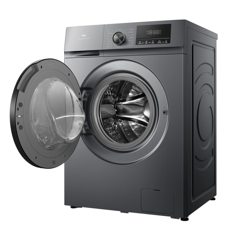 Refurbished TCL F Series FF1024SA0UK Freestanding 10KG 1400 Spin Washing Machine Graphite