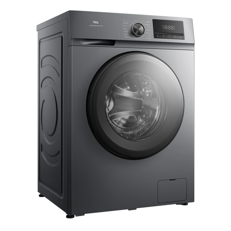 Refurbished TCL F Series FF1024SA0UK Freestanding 10KG 1400 Spin Washing Machine Graphite