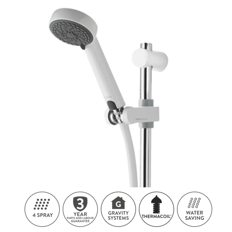 Aquastream Power Shower - White