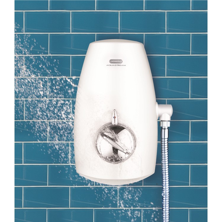 Aquastream Power Shower - White/Chrome