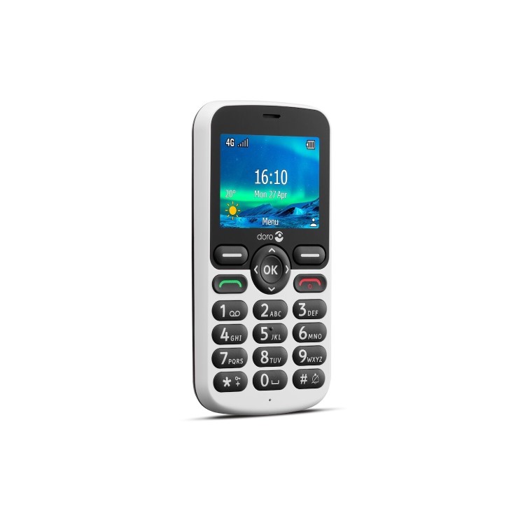 Doro 5860 Black / White 2.4" 128MB 4G Unlocked & SIM Free Mobile Phone