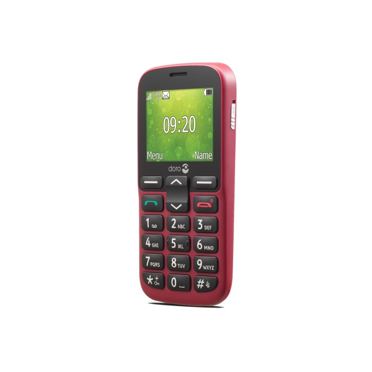 Doro 1380 Red 2.4" 8MB 2G Dual SIM Unlocked & SIM Free Mobile Phone