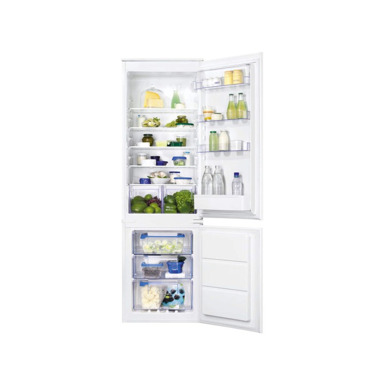 Zanussi ZBB28651SA 54cm Wide Frost Free 70-30 Integrated Upright Fridge Freezer - White