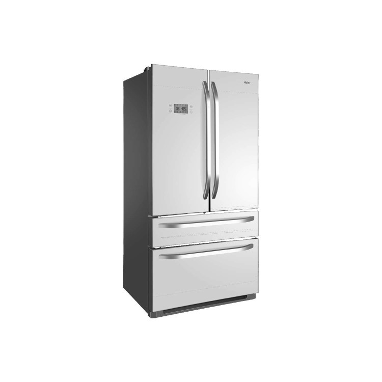 Haier HB21FGWAA 543L Frost Free American-style 4-door Fridge Freezer - White Glass Doors