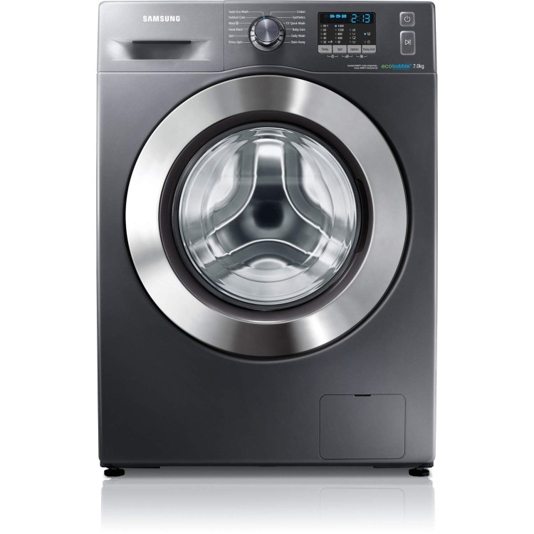 Samsung WF70F5E2W4X EcoBubble 7kg 1400rpm Freestanding Washing Machine Graphite Grey