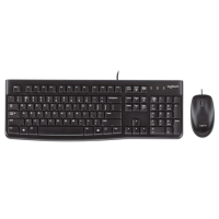 Logitech MK120 Wired Keyboard and Mouse Combo Black