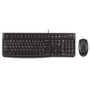 Logitech MK120 Wired Keyboard and Mouse Combo Black