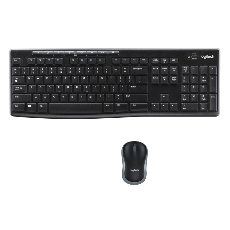 Logitech MK270 Wireless Keyboard and Mouse Combo Black