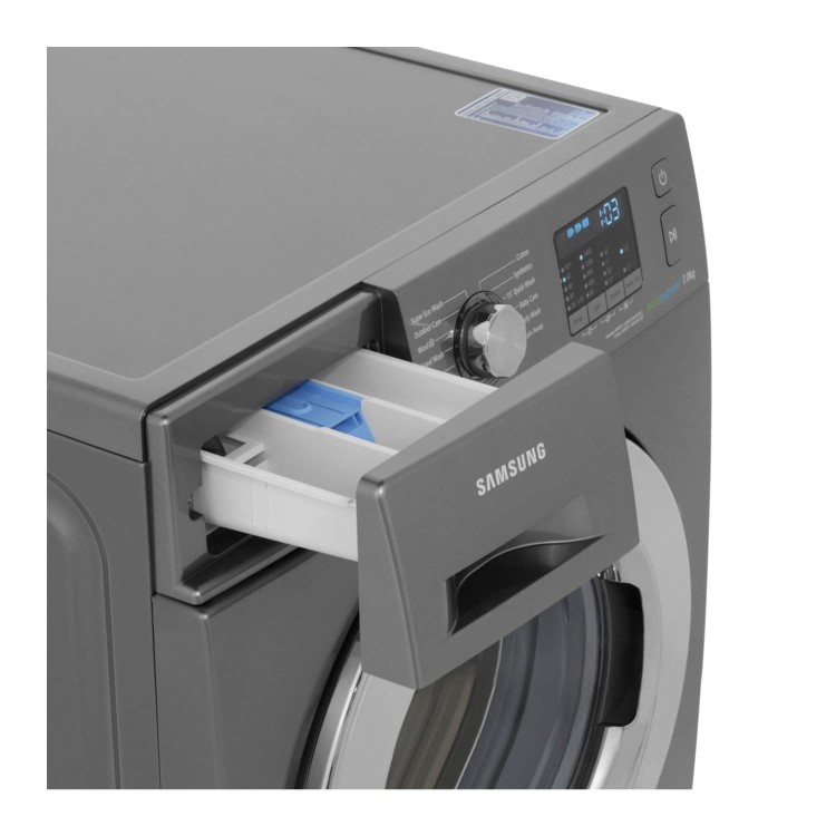 Samsung WF70F5E2W4X EcoBubble 7kg 1400rpm Freestanding Washing Machine Graphite Grey