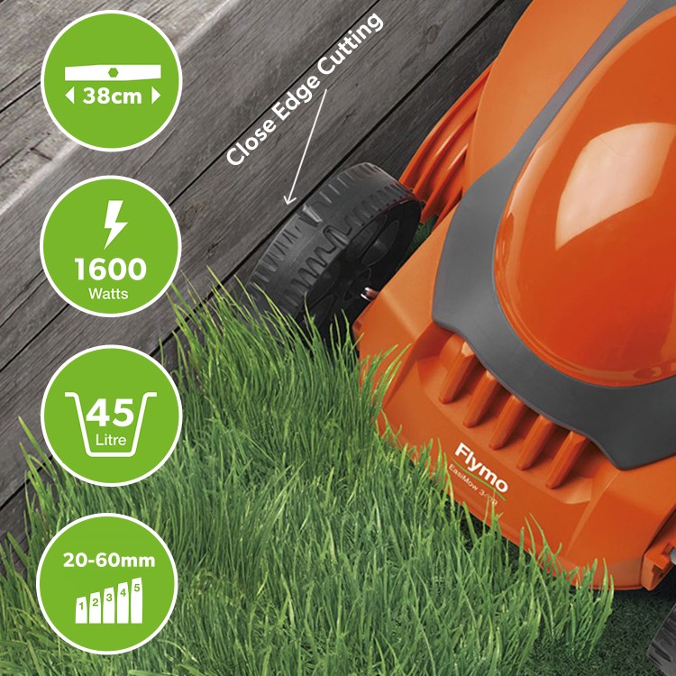 Flymo EasiMow 380R 38cm Rotary Corded Electric Lawnmower