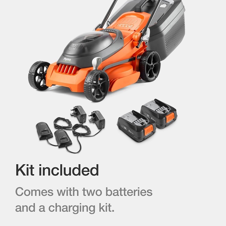 Flymo EasiStore 340R Kit 34cm Cordless Battery Lawnmower