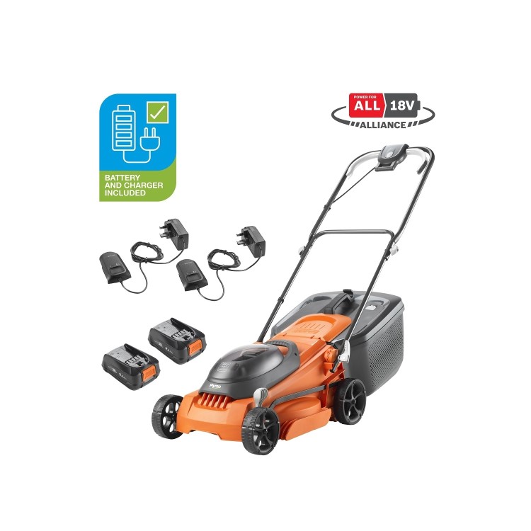 Flymo EasiStore 380R Kit 38cm Cordless Battery Lawnmower