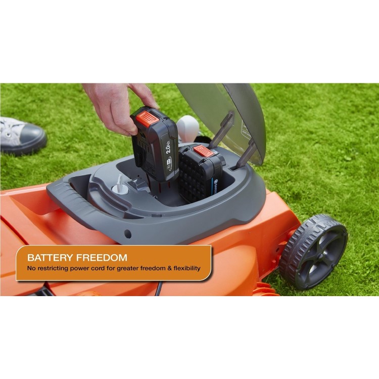 Flymo EasiStore 380R Kit 38cm Cordless Battery Lawnmower