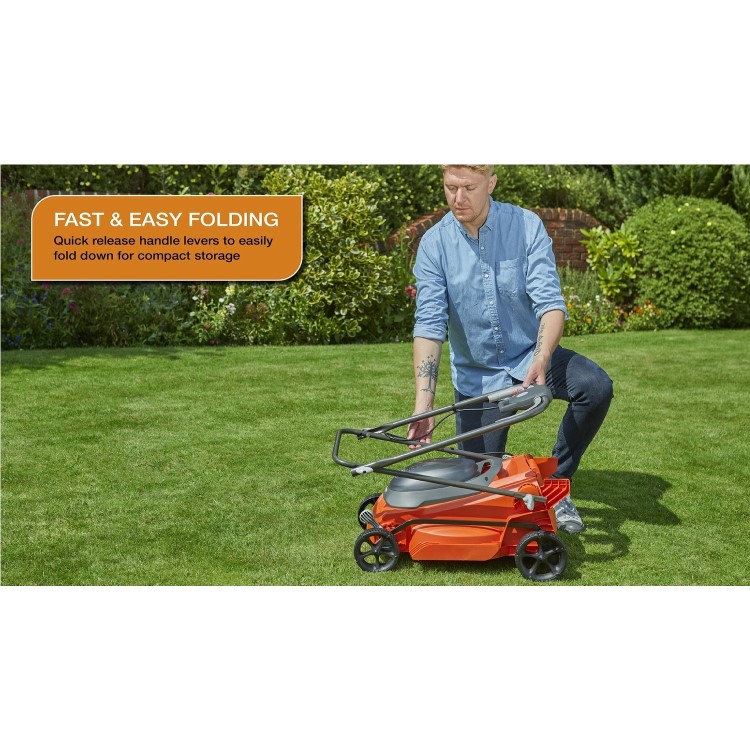 Flymo EasiStore 380R Kit 38cm Cordless Battery Lawnmower