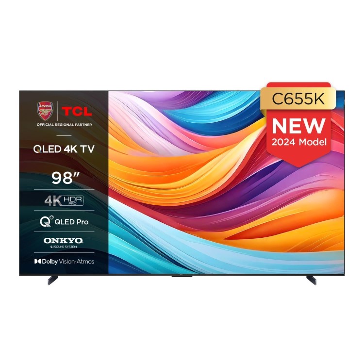 TCL C655K 98 inch Smart 4K Ultra HD Android QLED TV