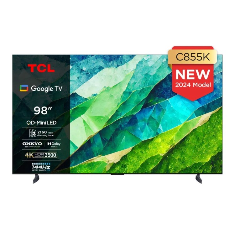 TCL C855K 98 inch Smart Mini LED 4K Ultra HD Google QLED TV