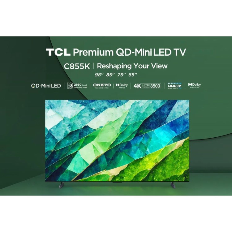 TCL C855K 85 inch Smart Mini LED 4K Ultra HD Google QLED TV