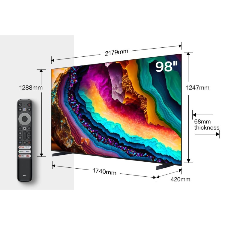 TCL P745K 98 inch Smart 4K Ultra HD Google LED TV