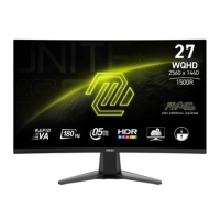 MSI MAG 27CQ6F 27" WQHD VA 180Hz 0.5ms Gaming Monitor