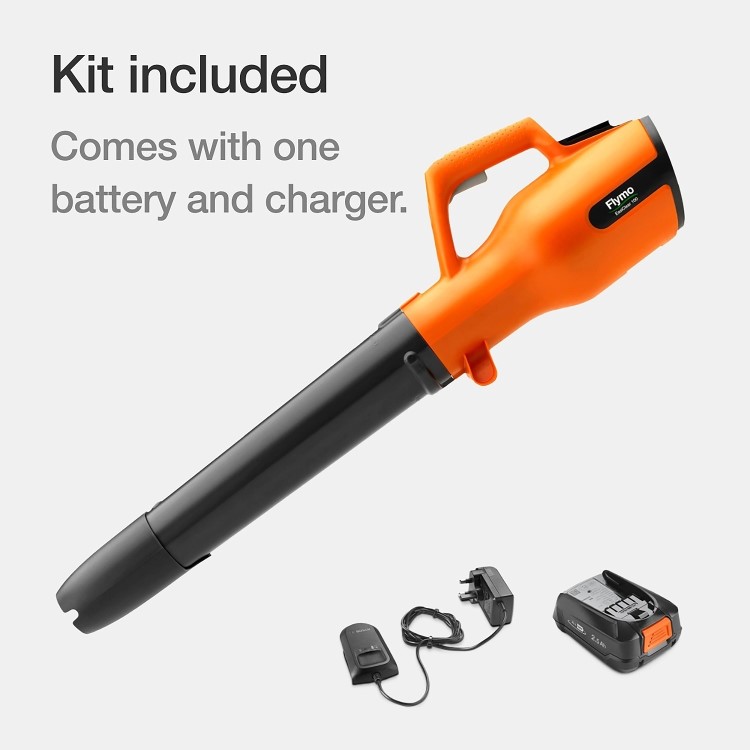 Refurbished Flymo 18V EasiClear 100 Kit Cordless Battery Leaf Blower