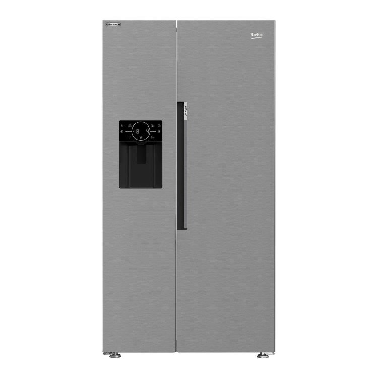 Beko 571 Litre Side By Side American Fridge Freezer - Stainless Steel