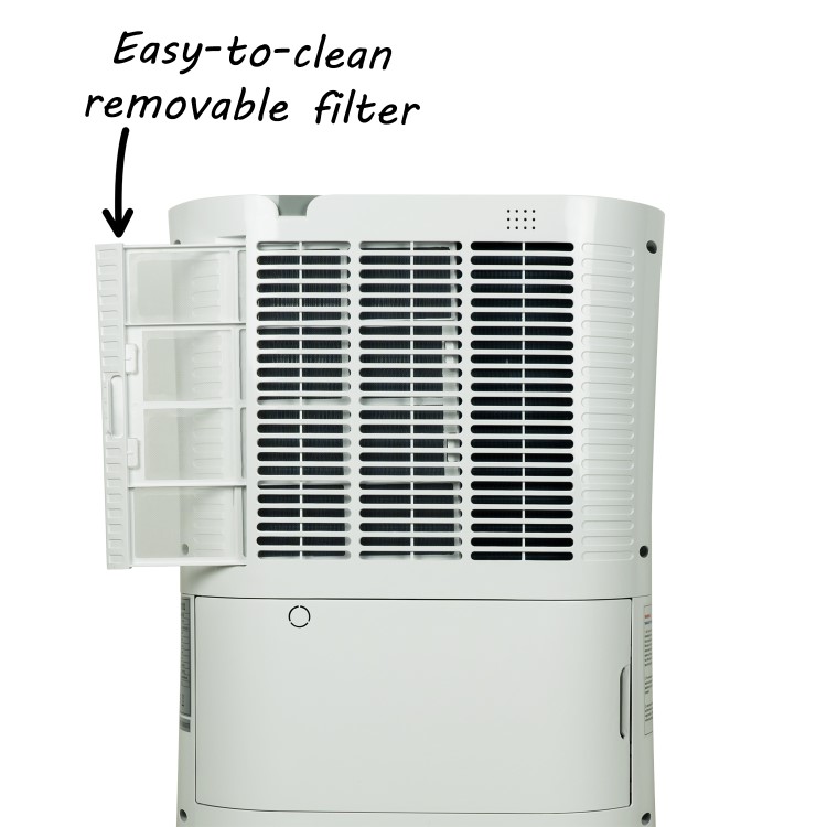 Refurbished electriQ 12 Litre Smart App Alexa Low Energy Dehumidifier and HEPA Air Purifier