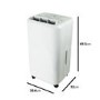 GRADE A1 - electriQ CD20L 20L dehumidifier with humidistat great for 2-5 bed house