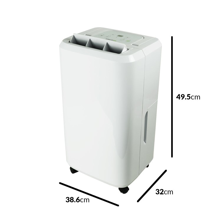 GRADE A1 - electriQ CD20L 20L dehumidifier with humidistat great for 2-5 bed house