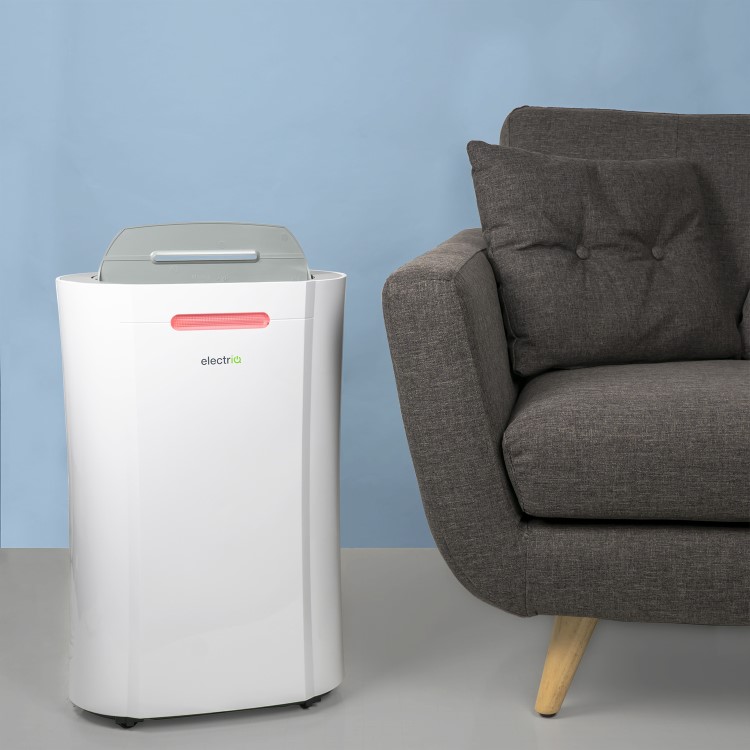 Refurbished electriQ 20 Litre Smart App Alexa Low Energy Dehumidifier with UV Air Purifier