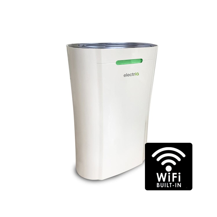 Refurbished electriQ 20 Litre Smart App Alexa Low Energy Dehumidifier with UV Air Purifier