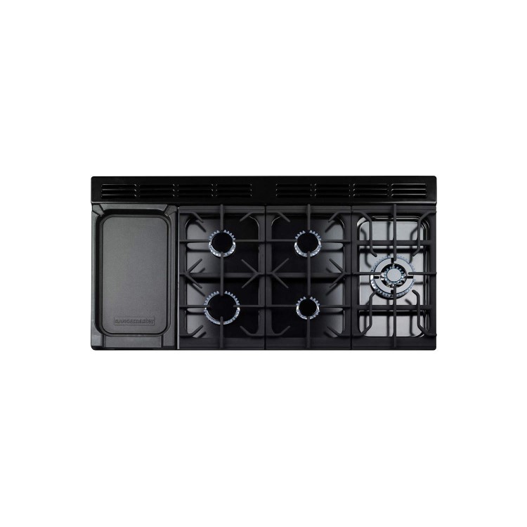 Rangemaster Classic Deluxe 110cm Dual Fuel Range Cooker - Black