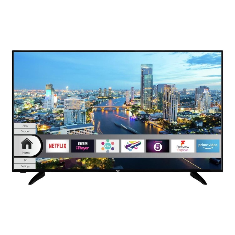 Refurbished Bush 55" 4K Ultra HD with HDR LED Freeview Play Smart TV without Stand