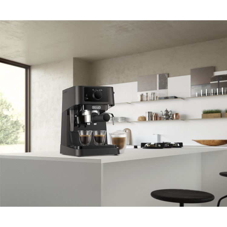 Refurbished Delonghi Stilosa Manual Espresso Coffee Machine Black